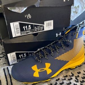 Underarmour cleats! Size 11.5 “hammer mc high” football